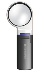 Лупа на ручке асферическая Eschenbach Mobilux LED 4x, 60 мм, с подсветкой