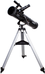 <noindex><p>Телескоп Sky-Watcher BK 767AZ1 прекрасно подходит для изучения ночного неба. Данная модель отличается качественной оптикой и надежной конструкцией. Благодаря простому управлению Sky-Watcher BK 767AZ1 станет оптимальным выбором для начинающих любителей астрономии. Телескоп оптимален для загородных наблюдений, однако его можно использовать и в городе.</p><p><strong>Оптика</strong></p><p>Данная модель представляет собой зеркальный телескоп, поэтому картинка получается яркой и полностью свободной от хроматических аберраций.</p><p>В комплект входят два окуляра. Начинать наблюдения лучше с окуляра с фокусным расстоянием 25 мм, так как он имеет более широкое поле зрения и позволяет охватить взглядом большое пространство. Окуляр 10 мм дает большее увеличение и предназначен для детального изучения космических объектов.</p><p><strong>Монтировка</strong></p><p>Труба устанавливается на азимутальную монтировку. Алюминиевая тренога обеспечивает стабильное положение конструкции. Высота ножек регулируется. Тренога снабжена лотком для аксессуаров.</p></noindex>