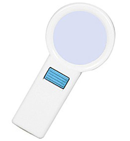 Лупа Kromatech ручная круглая 10х, 70 мм, с подсветкой (10 LED) TH-7015 картинка