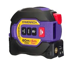 Рулетка с лазерным дальномером («3 в 1») Ermenrich Reel SLR600 PRO