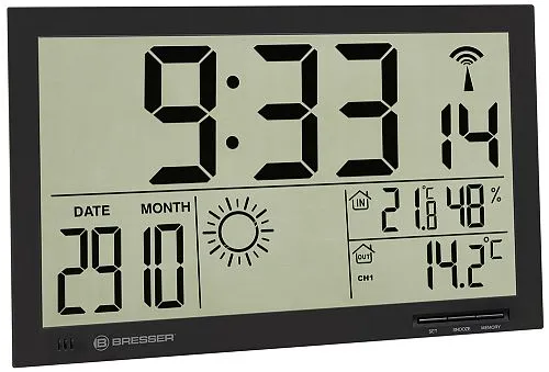 Метеостанция (настенные часы) Bresser MyTime Jumbo LCD картинка