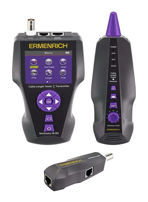 Измеритель длины кабеля Ermenrich NetGeeks NL80 картинка