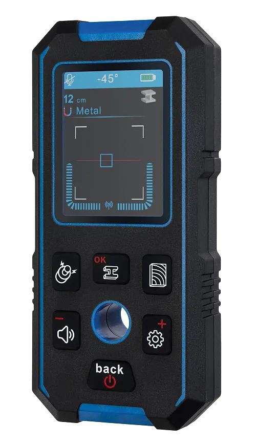 Детектор скрытой проводки Ermenrich Ping SM70, синий картинка