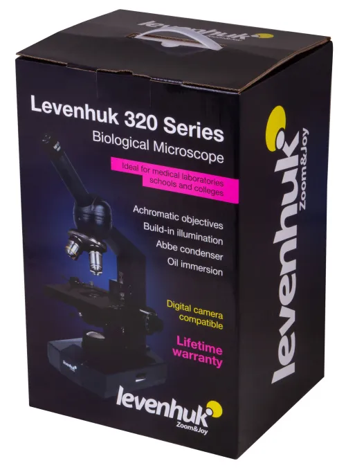 Микроскоп Levenhuk 320 PLUS, монокулярный картинка