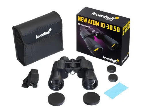 Бинокль Levenhuk New Atom 10–30x50 фото