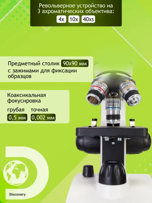 Микроскоп Levenhuk Discovery Femto Polar с книгой картинка