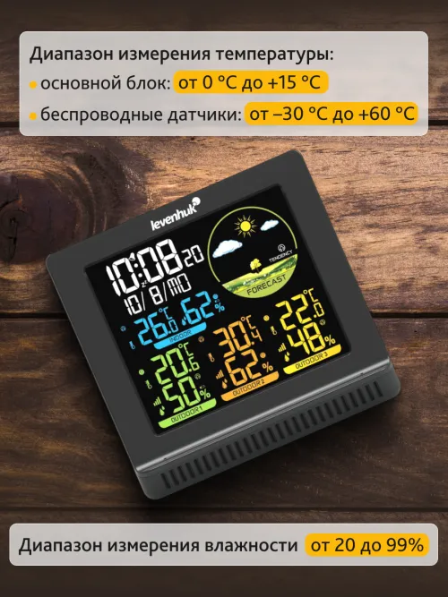 Метеостанция Levenhuk Wezzer PLUS LP40 фото