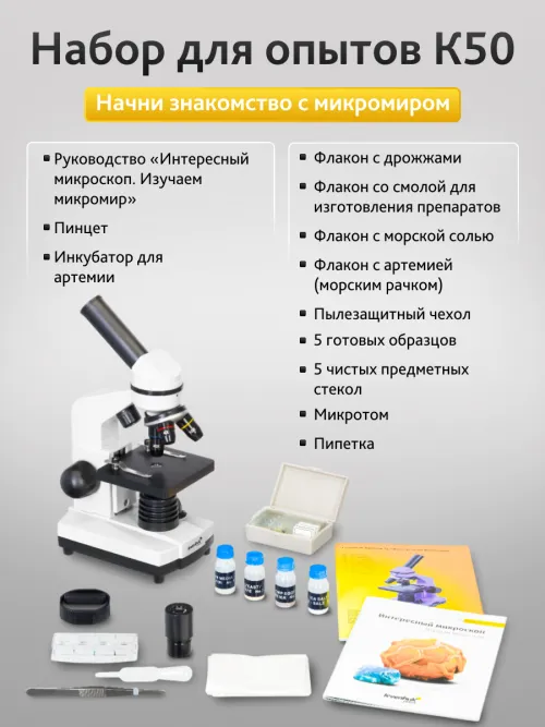Микроскоп Levenhuk Rainbow 2L картинка