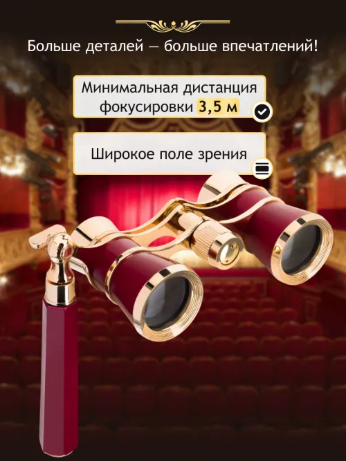 Театральный бинокль-лорнет Levenhuk Broadway 325E фотография