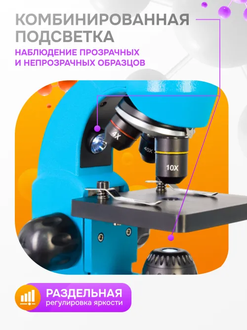 Микроскоп Levenhuk Rainbow 50L PLUS картинка