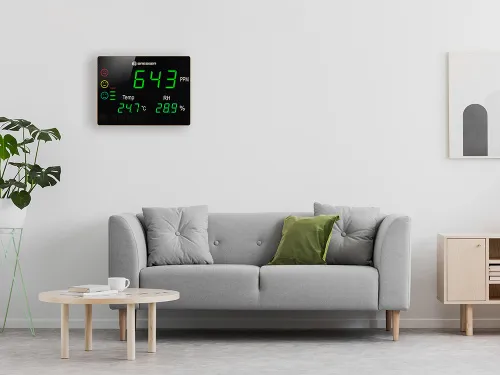 Гигрометр Bresser Air Quality Smile XXL с датчиком CO2 изображение