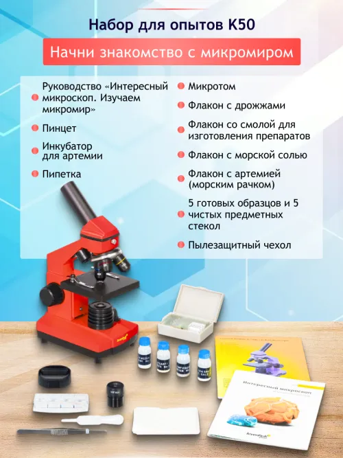 Микроскоп Levenhuk Rainbow 2L PLUS фото