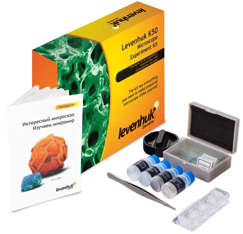 Набор для опытов с микроскопом Levenhuk K50 изображение