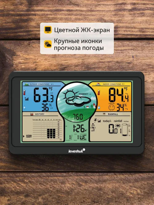 Метеостанция Levenhuk Wezzer PLUS LP70 фотография