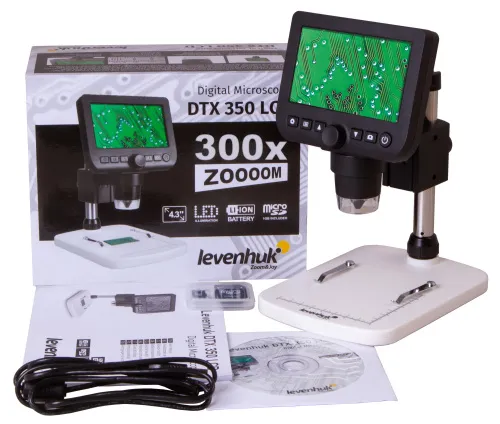 Микроскоп цифровой Levenhuk DTX 350 LCD изображение