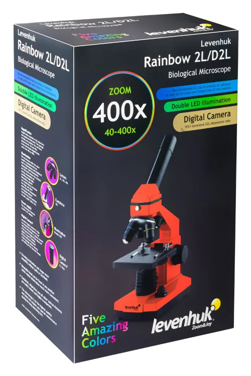 Микроскоп Levenhuk Rainbow D2L, 0,3 Мпикс, Moonstone\Лунный камень картинка