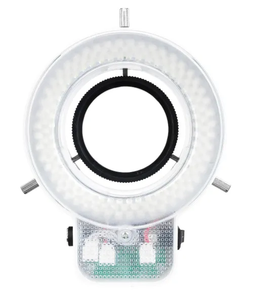 Осветитель кольцевой Levenhuk LED 144, с адаптером и резьбой фото