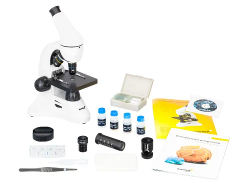 Микроскоп Levenhuk Rainbow D50L PLUS, 2 Мпикс, Moonstone\Лунный камень фотография