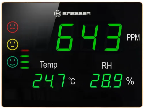 Гигрометр Bresser Air Quality Smile XXL с датчиком CO2 фото
