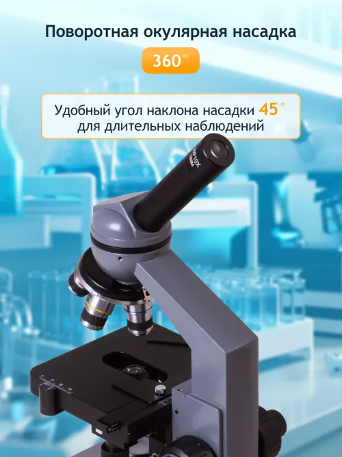 Микроскоп Levenhuk 320 BASE, монокулярный картинка