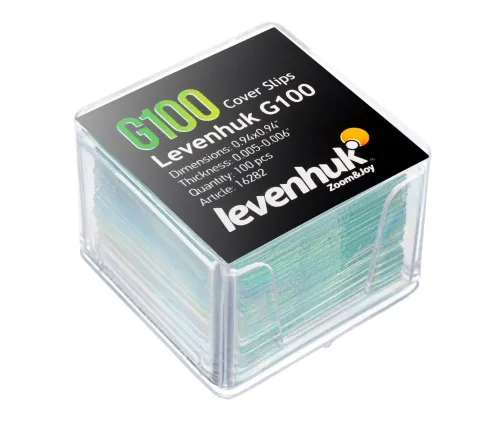 Стекла покровные Levenhuk G100, 100 шт. изображение