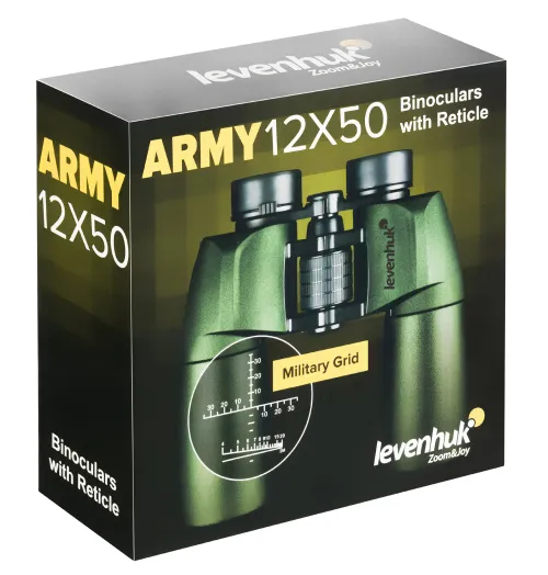 Бинокль Levenhuk Army 12x50 с сеткой изображение
