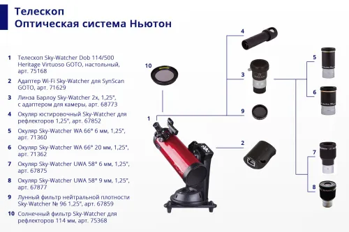 Солнечный фильтр Sky-Watcher для рефлекторов 114 мм изображение