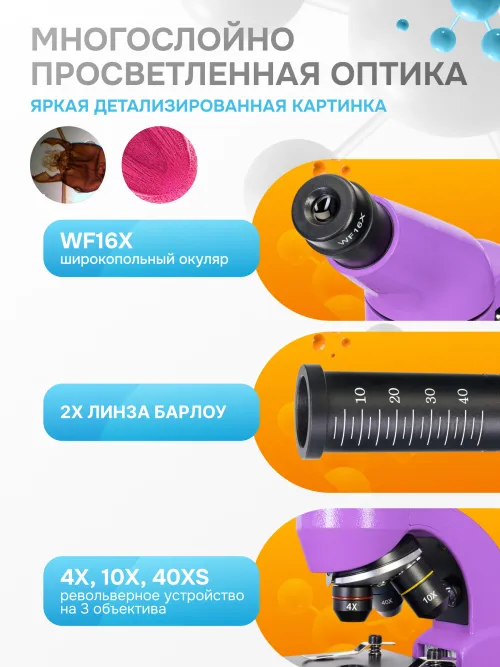 Микроскоп Levenhuk Rainbow 50L PLUS изображение