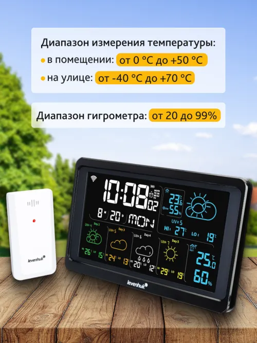 Метеостанция Levenhuk Wezzer PLUS LP80 картинка