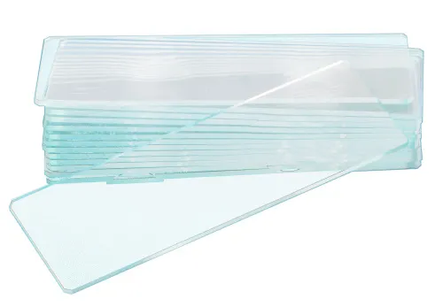 Стекла предметные с двумя лунками Levenhuk G50 2H, 50 шт. фото