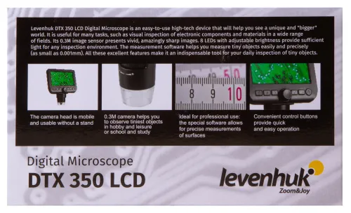 Микроскоп цифровой Levenhuk DTX 350 LCD фото