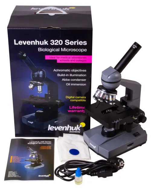Микроскоп Levenhuk 320 BASE, монокулярный изображение