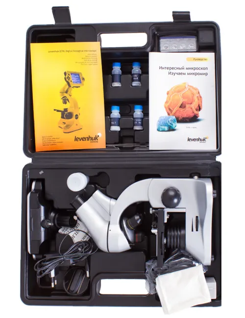 Микроскоп цифровой Levenhuk D70L, монокулярный фотография