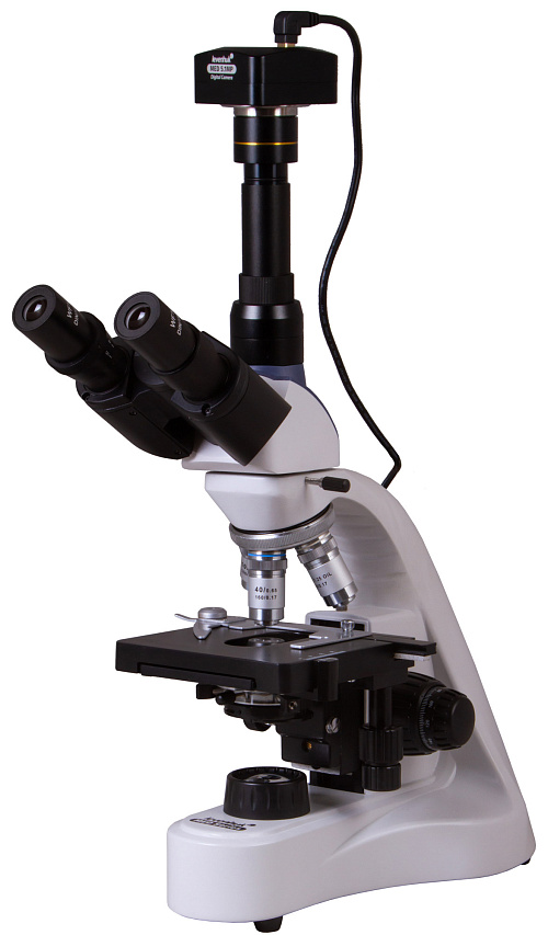 Микроскоп цифровой Levenhuk MED D10T, тринокулярный картинка