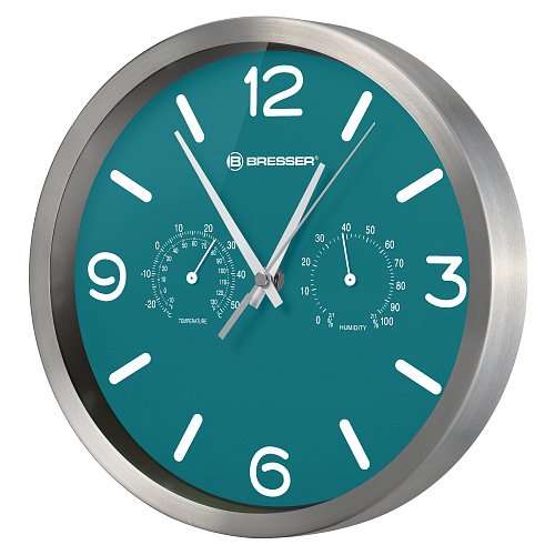 Часы настенные Bresser MyTime ND DCF Thermo/Hygro, 25 см, фиолетовые картинка