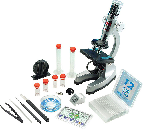 Микроскоп игрушечный EDU-TOYS 100–1200x, в кейсе (MS907) картинка